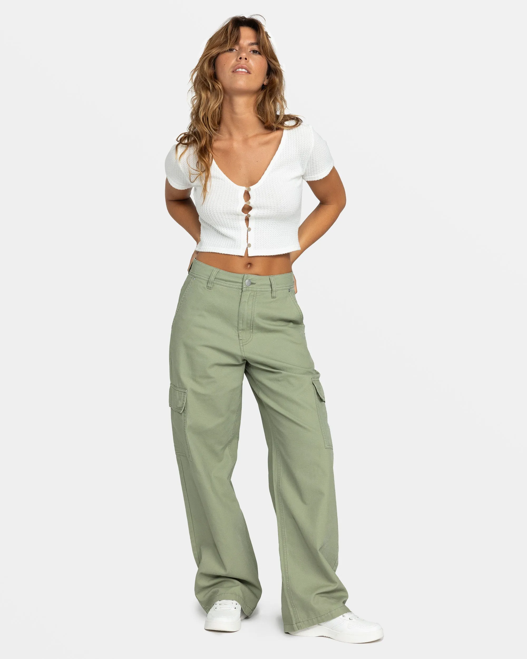 Left Again Cargo Pant - Oil Green