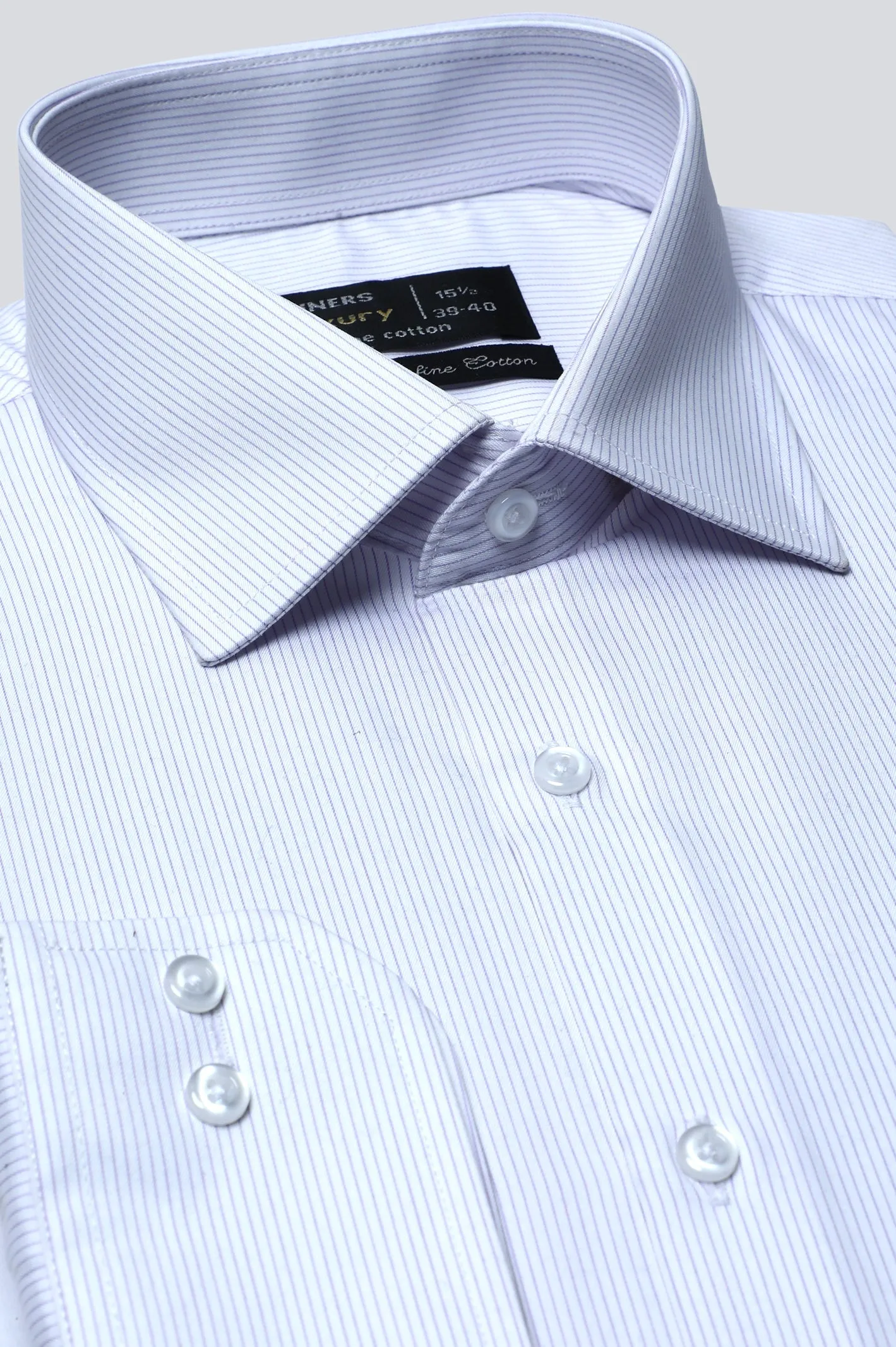 Light Purple Pin Stripe Formal Shirt