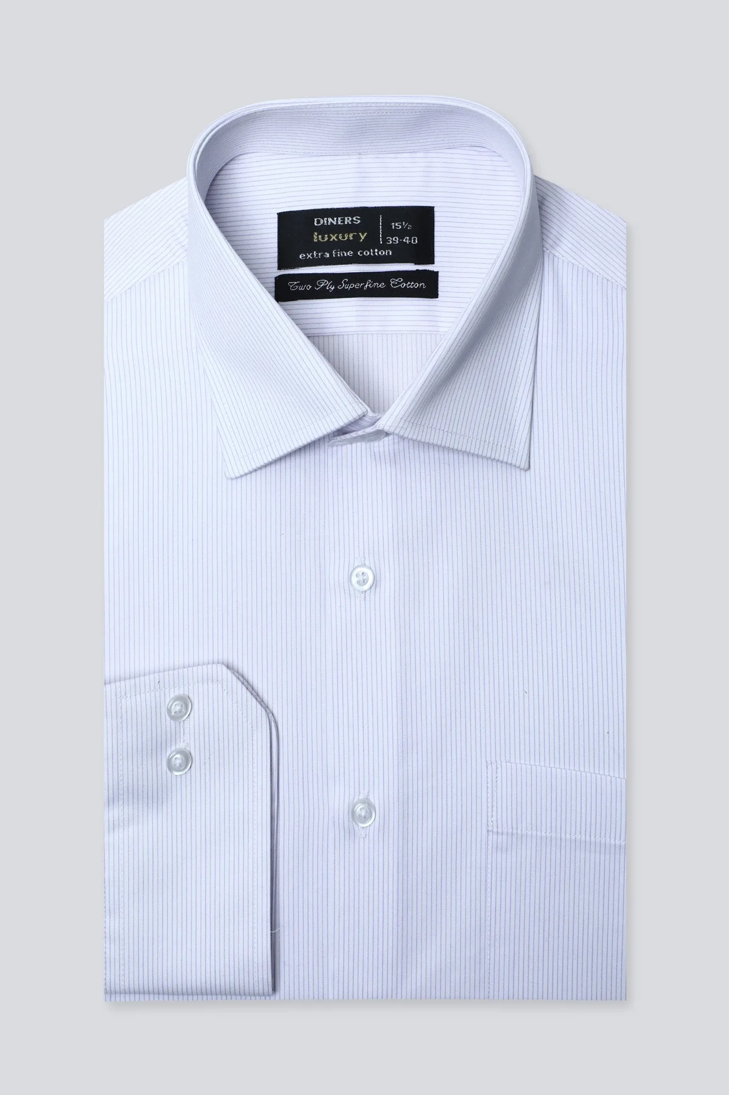 Light Purple Pin Stripe Formal Shirt