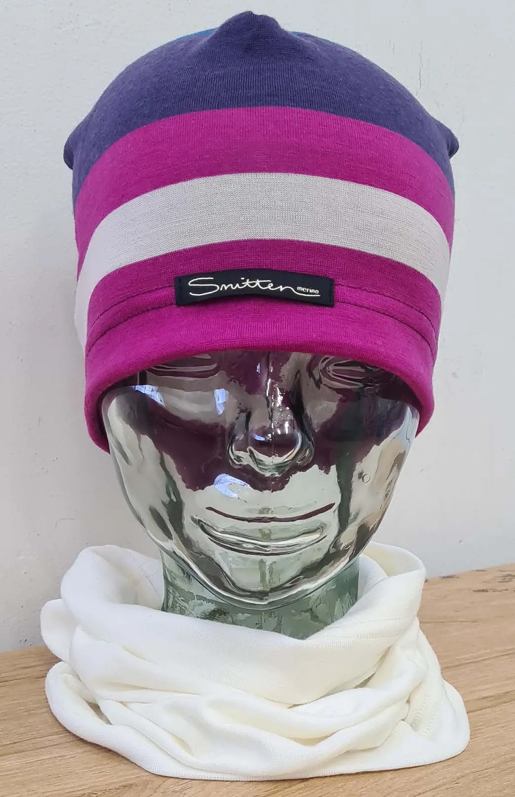 Lightweight Patterned and Striped Skull Cap Sports Beanie