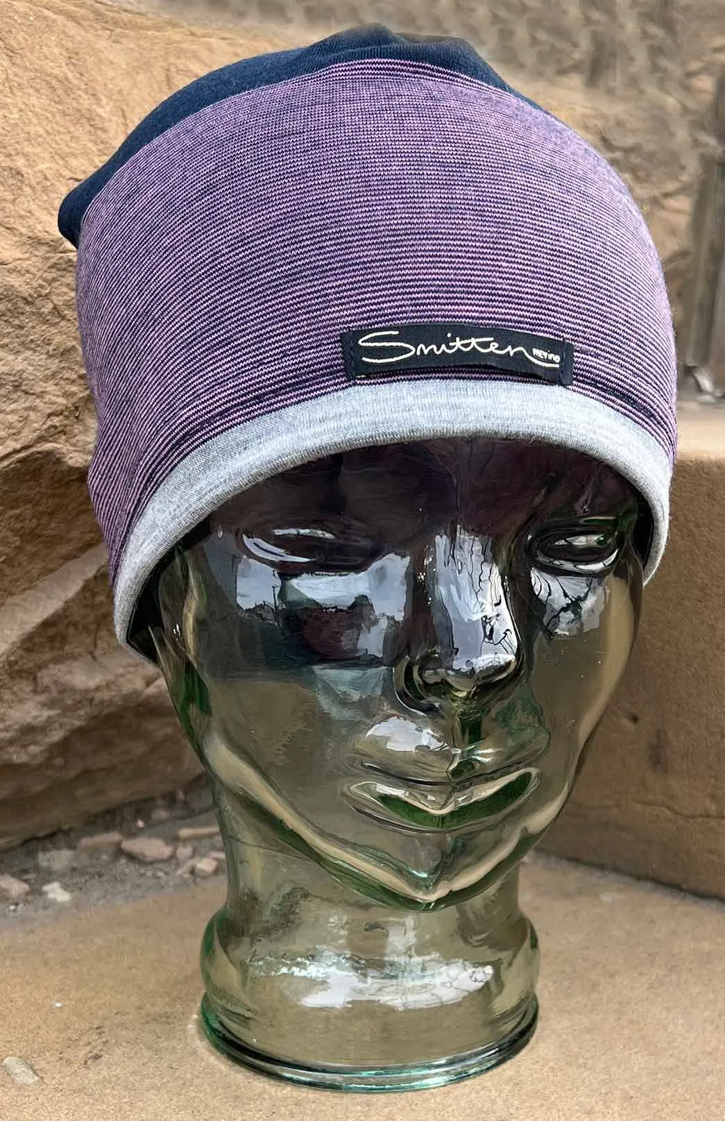 Lightweight Patterned and Striped Skull Cap Sports Beanie