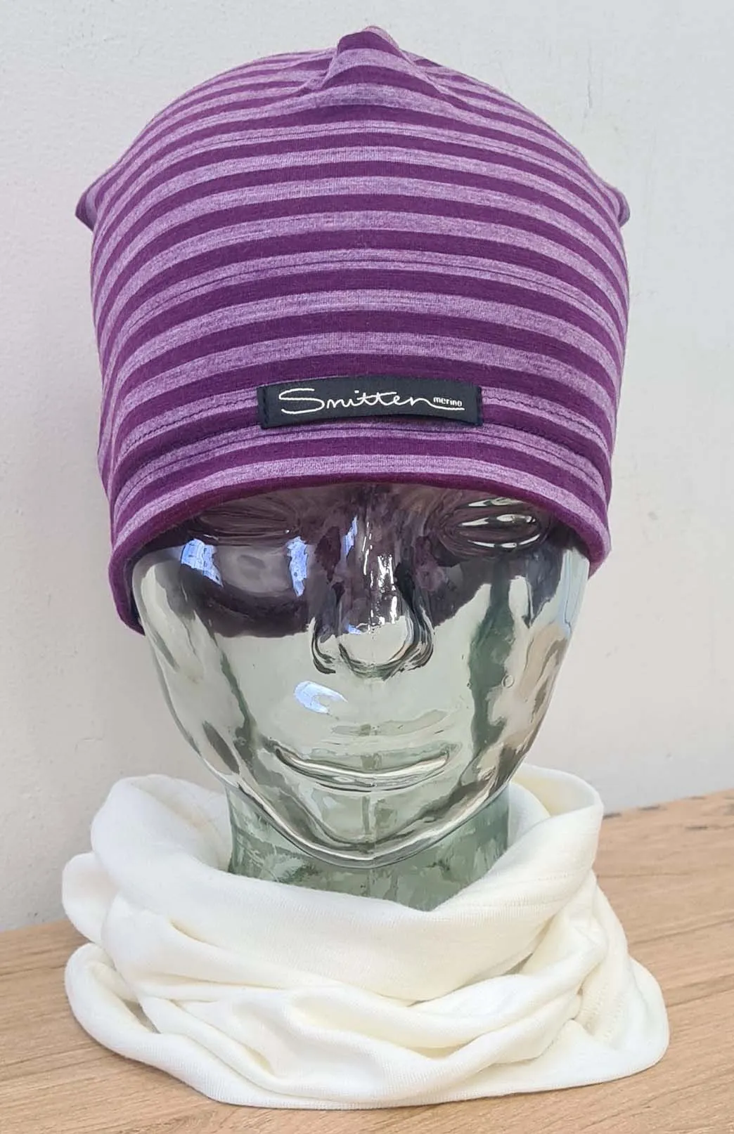 Lightweight Patterned and Striped Skull Cap Sports Beanie