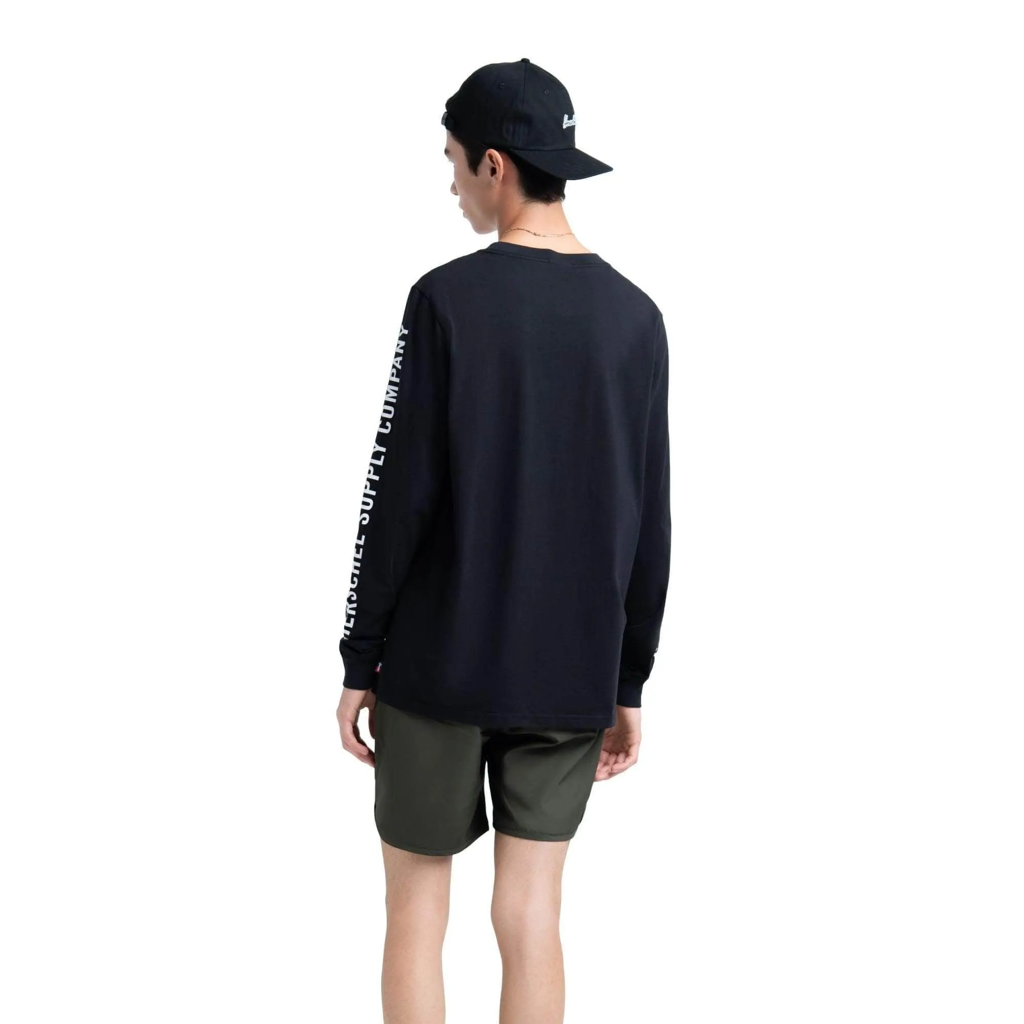 Long Sleeve Tee Print Black/White
