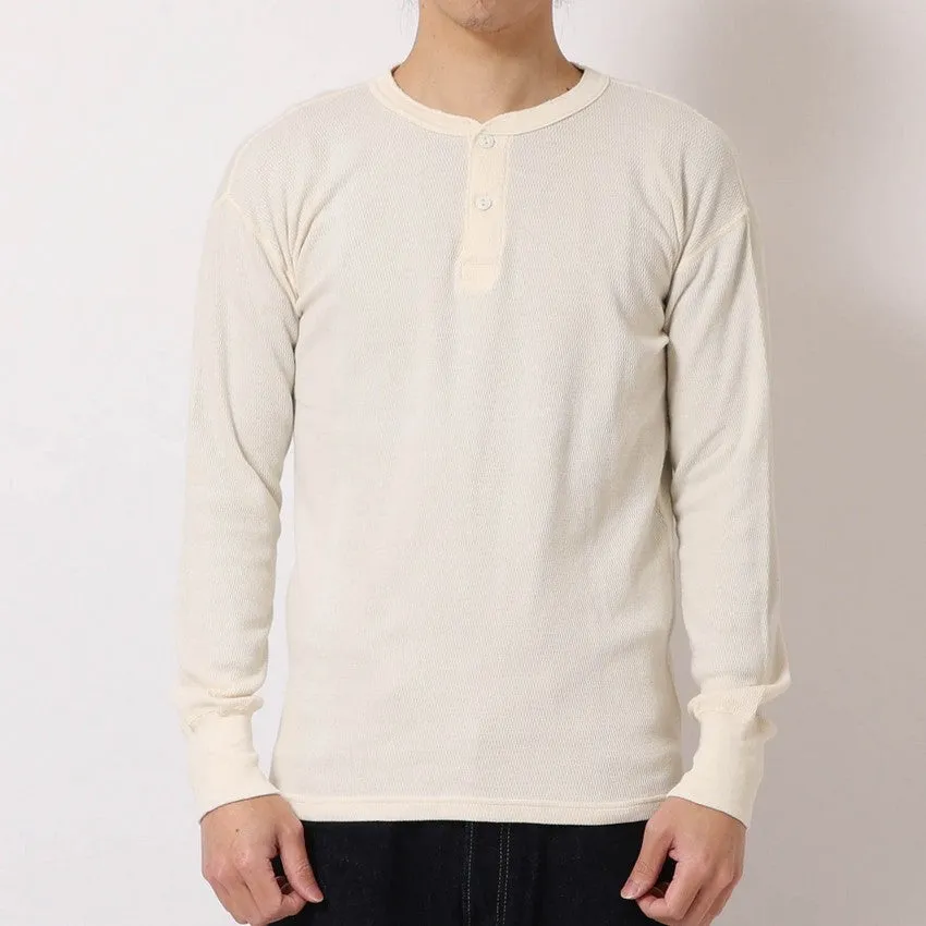 lot.54003 THERMAL HENRYNECK TEE<NAVY>