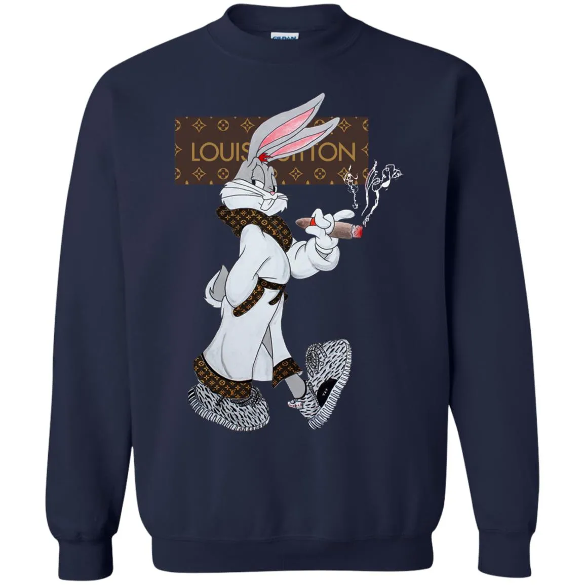 Louis Vuitton Rabbit Smoking Shirt Crewneck Pullover Sweatshirt