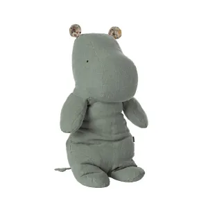 Maileg Safari Friends, Medium Hippo-Chinos Green