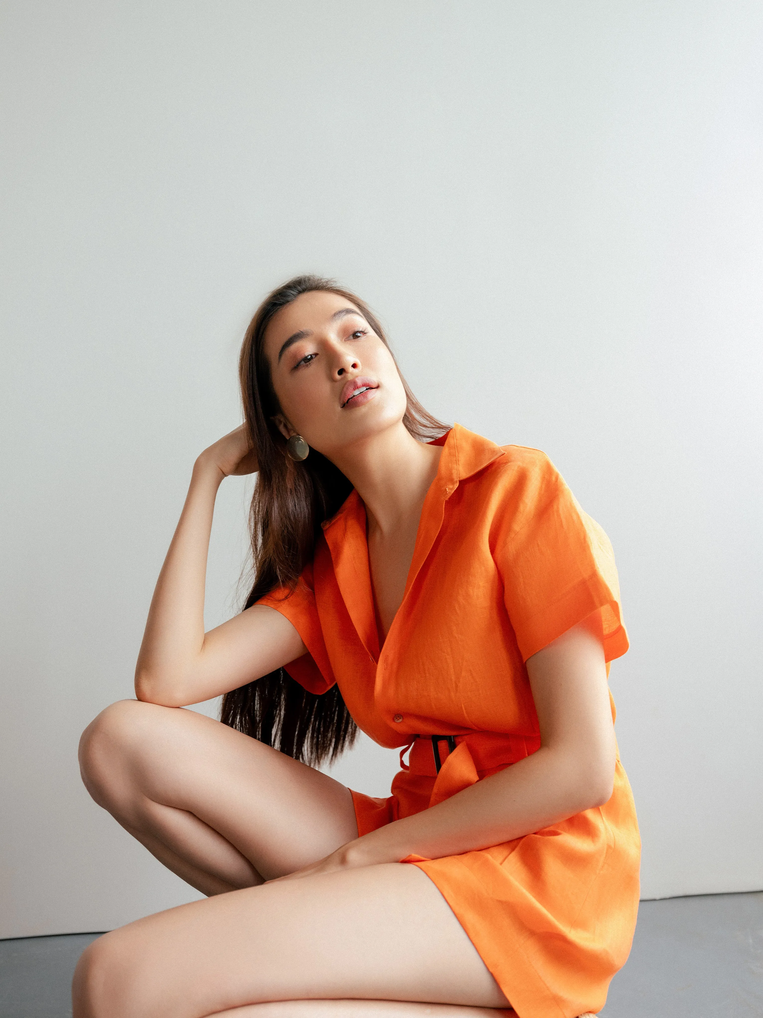 Mandarine Linen Jumpsuit