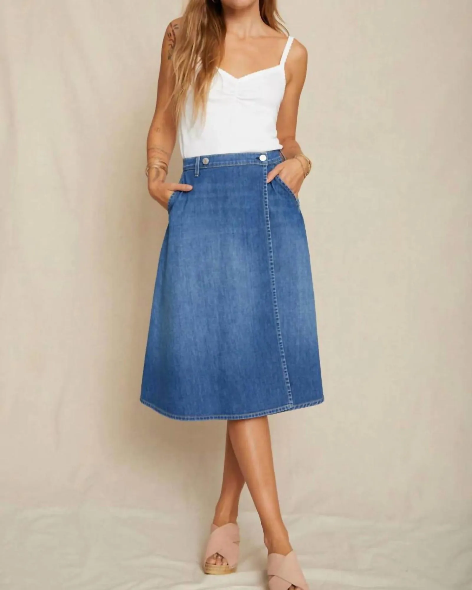 Marie Wrap Skirt In Wistful | Wistful