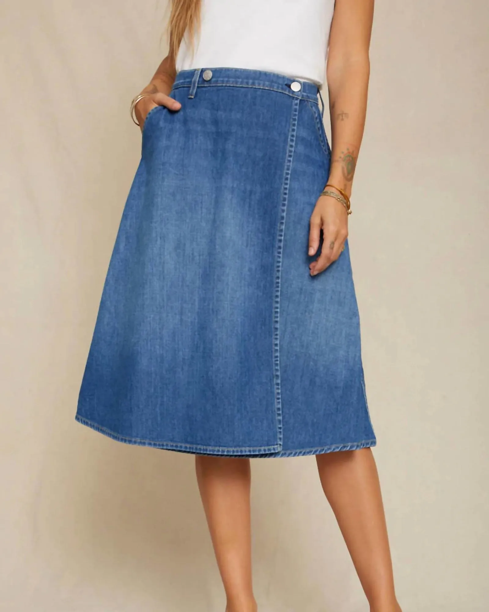Marie Wrap Skirt In Wistful | Wistful