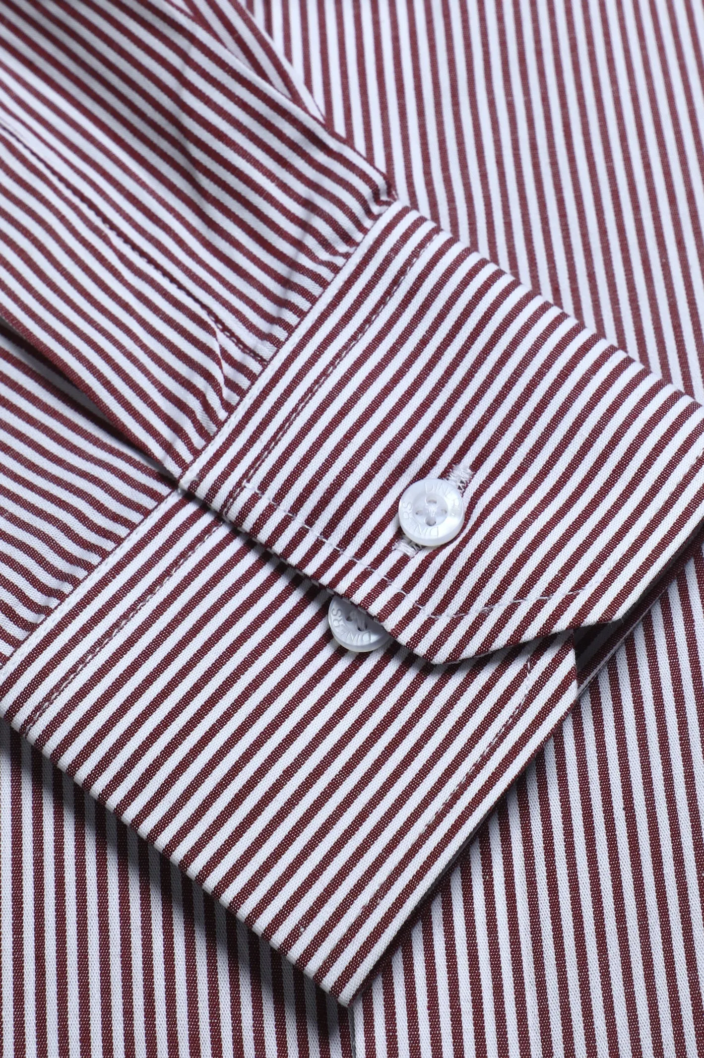 Maroon Stripe Formal Shirt