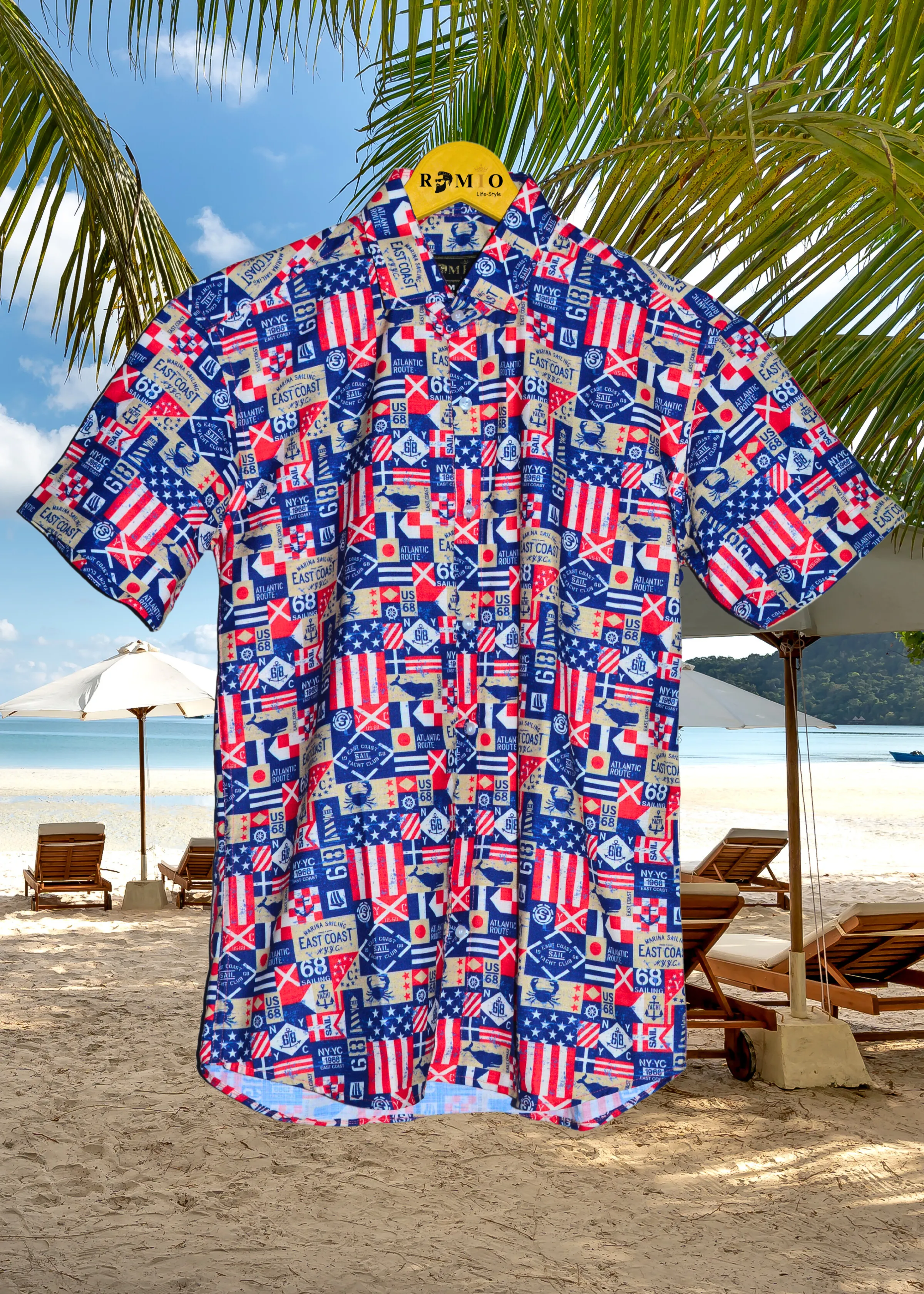 Men Slim Fit Printed Casual Half Sleev Shirt (f42)