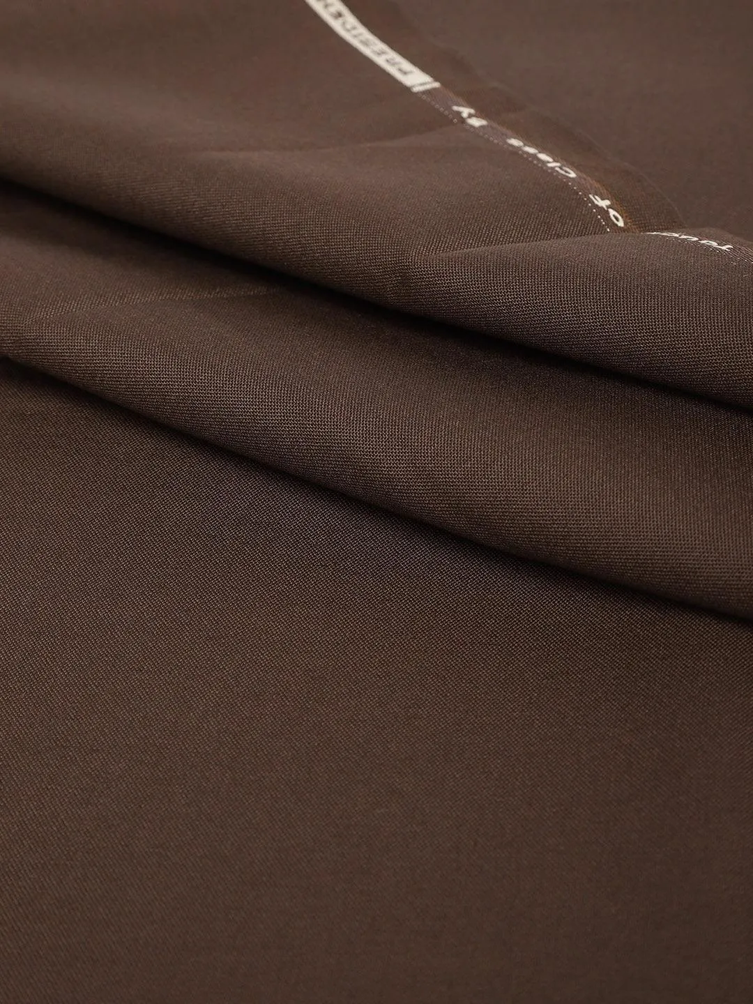 Men's Cotton Blend Brown Shirt (2.25 M) & Cbrown Trouser (1.2 M) Unstitched Fabric Combo - Sojanya