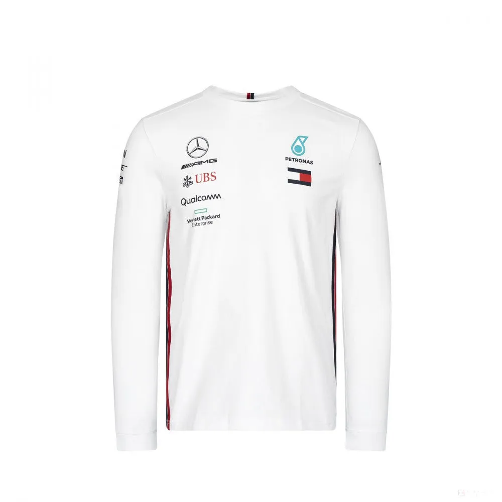 Mercedes Long Sleeve T-shirt, Long Sleeve Team, White, 2019