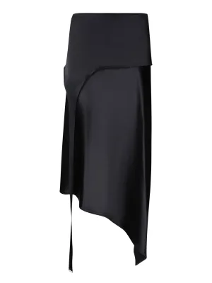 Midi asymmetric skirt