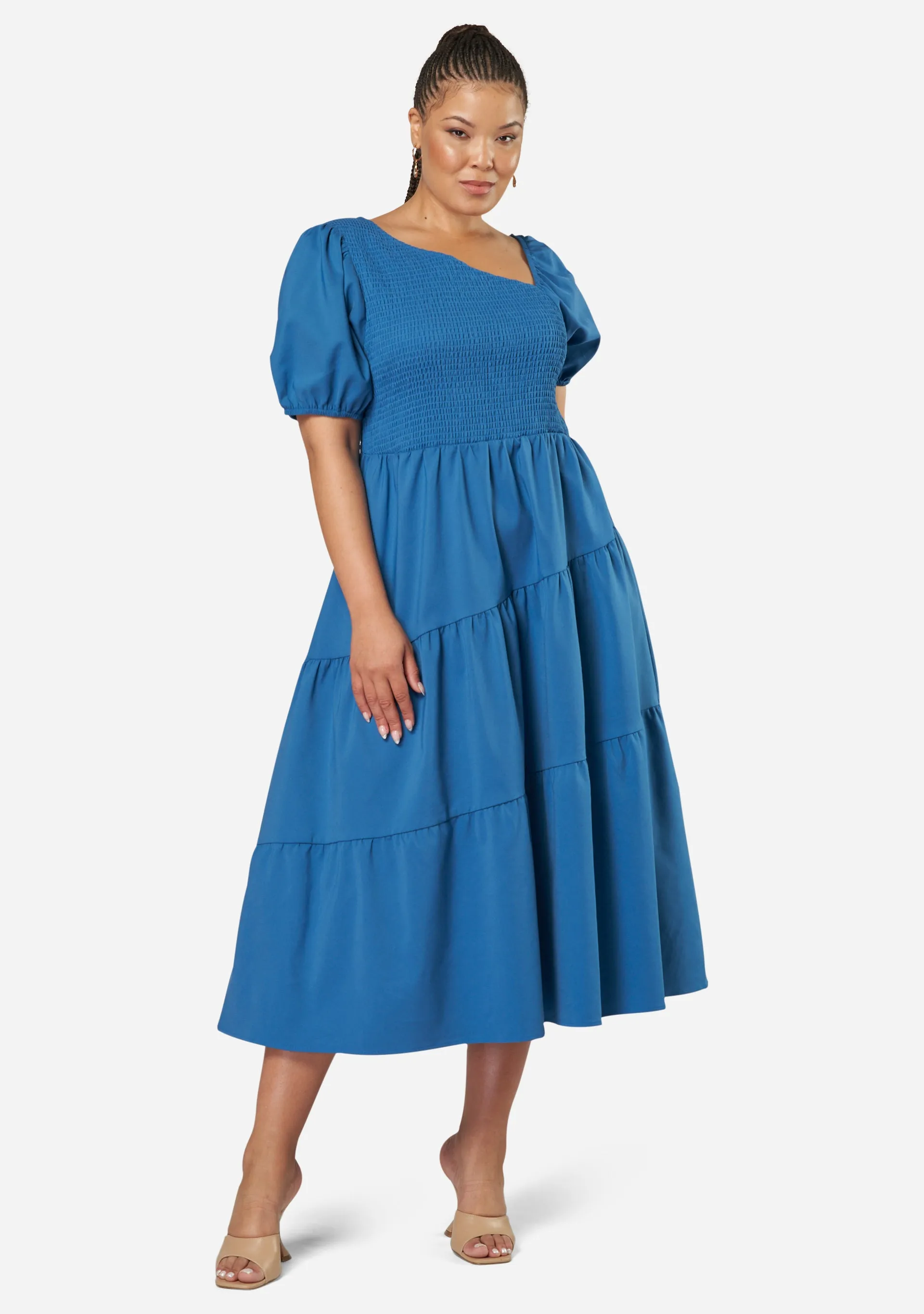 Miley Asymmetric Midi Dress