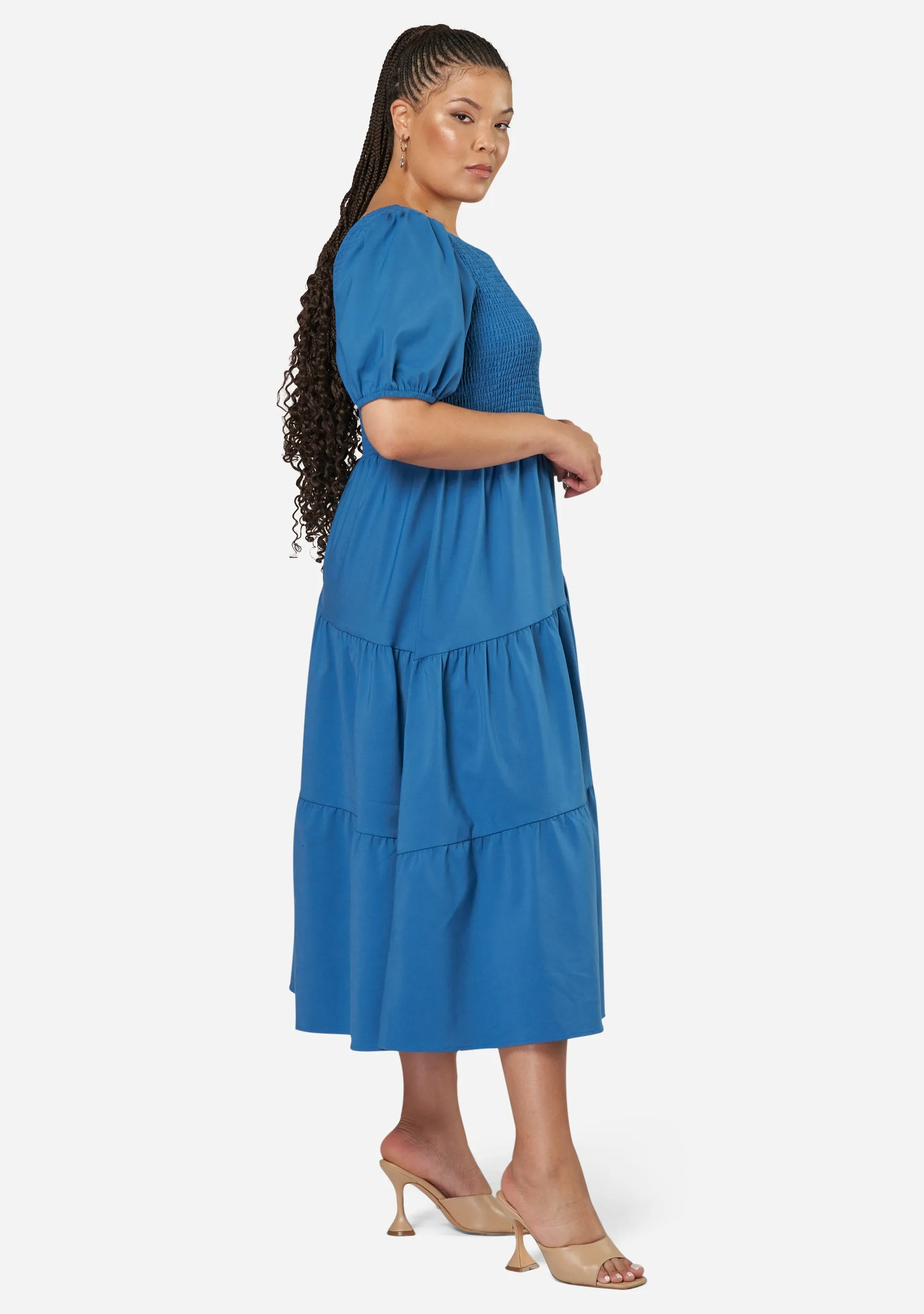 Miley Asymmetric Midi Dress