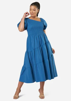 Miley Asymmetric Midi Dress