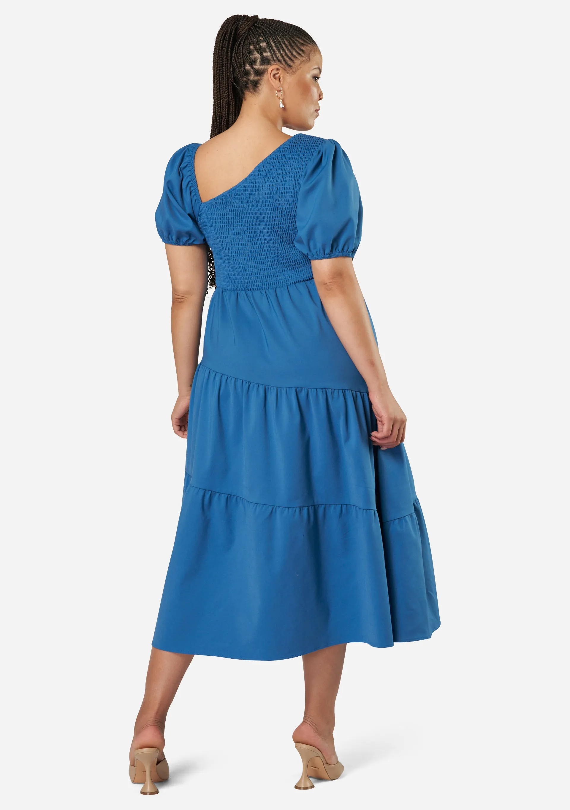 Miley Asymmetric Midi Dress