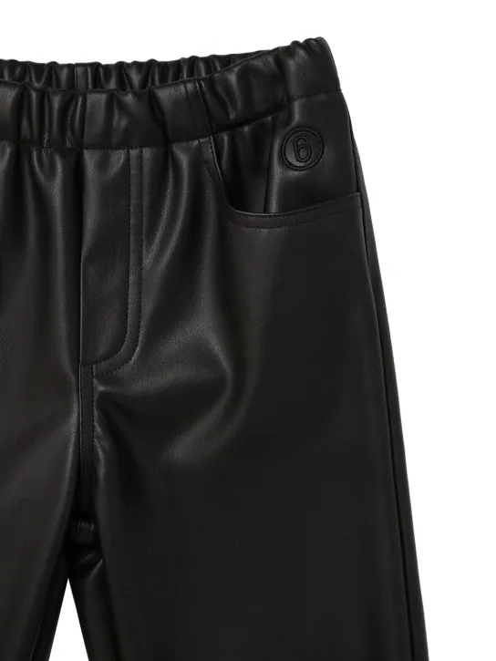 MM6 Maison Margiela   Faux leather pants 