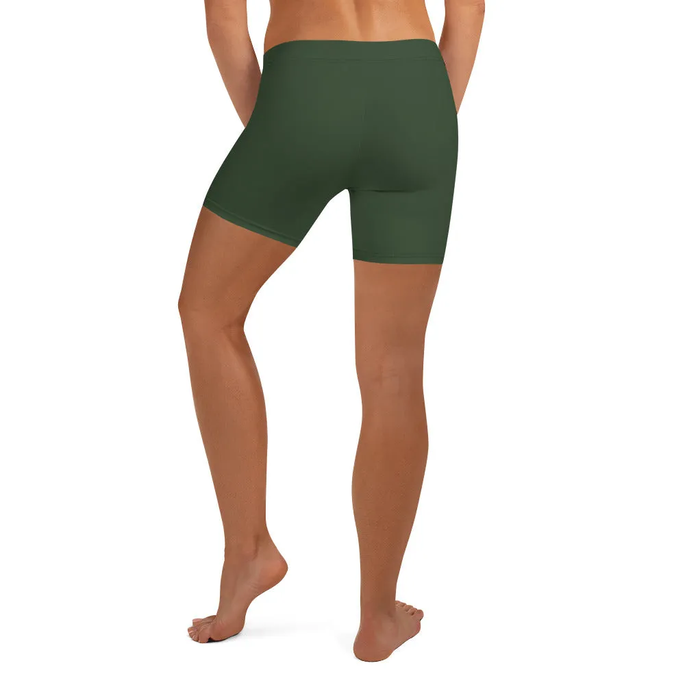 Myrtle Green Low Waist Shorts