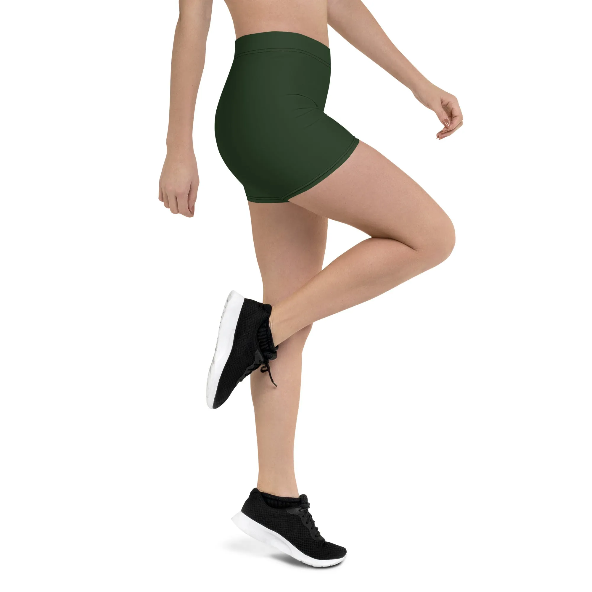Myrtle Green Low Waist Shorts