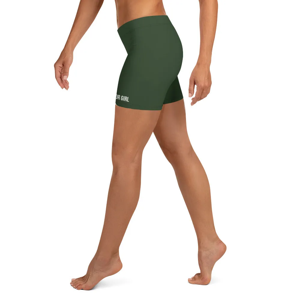 Myrtle Green Low Waist Shorts