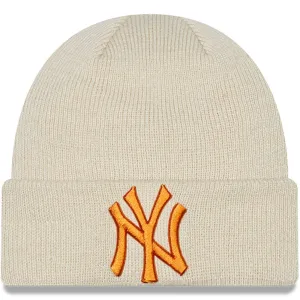 New Era Kids New York Yankees MLB League Essential Cuffed Beanie - Beige