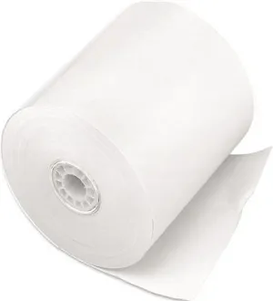 One-Ply Cash Register/Point Of Sale Rolls 3 Inch  X 150 Ft White 50/Carton