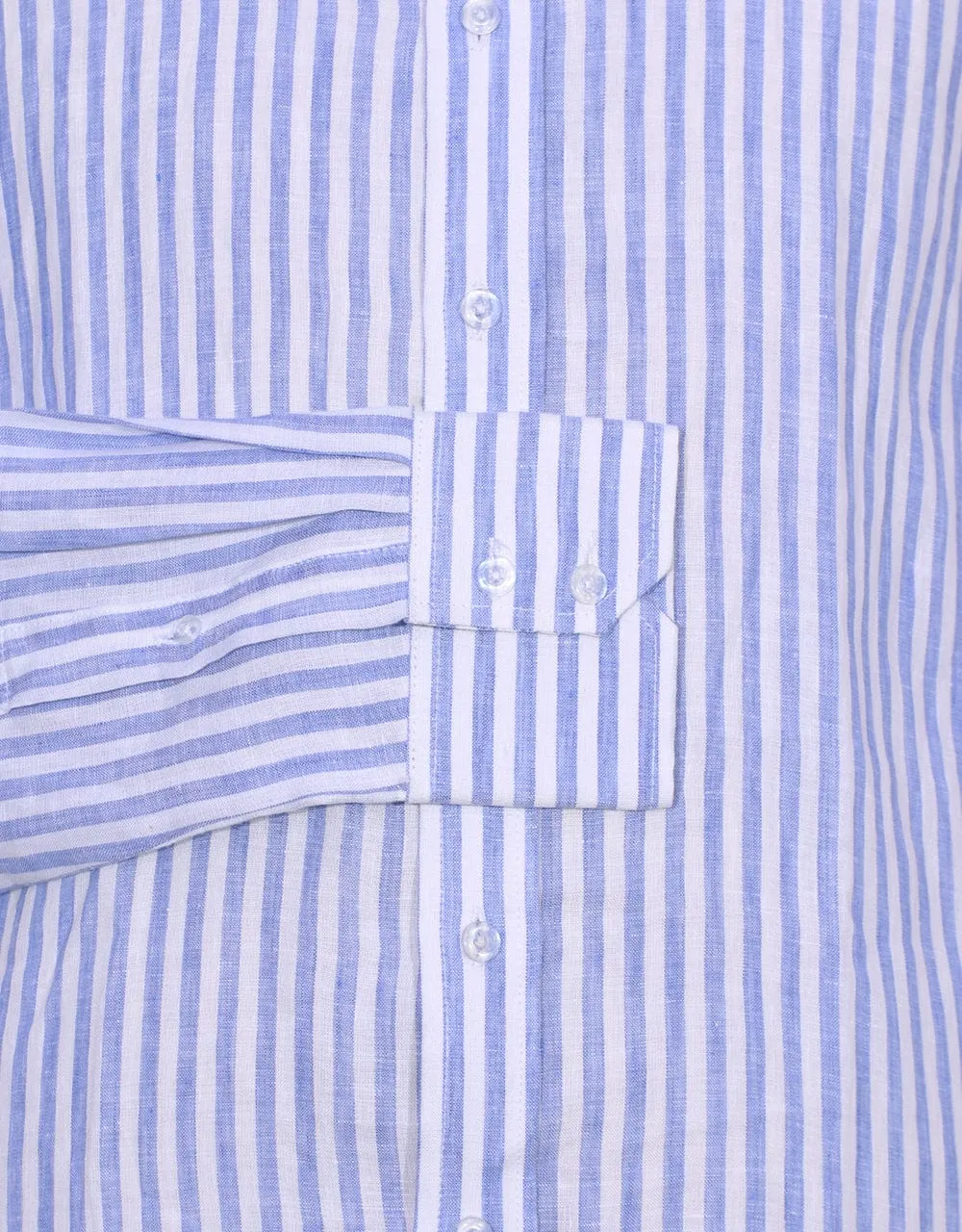 Original Linen Shirt | Sky Blue Striped Linen Men Shirt