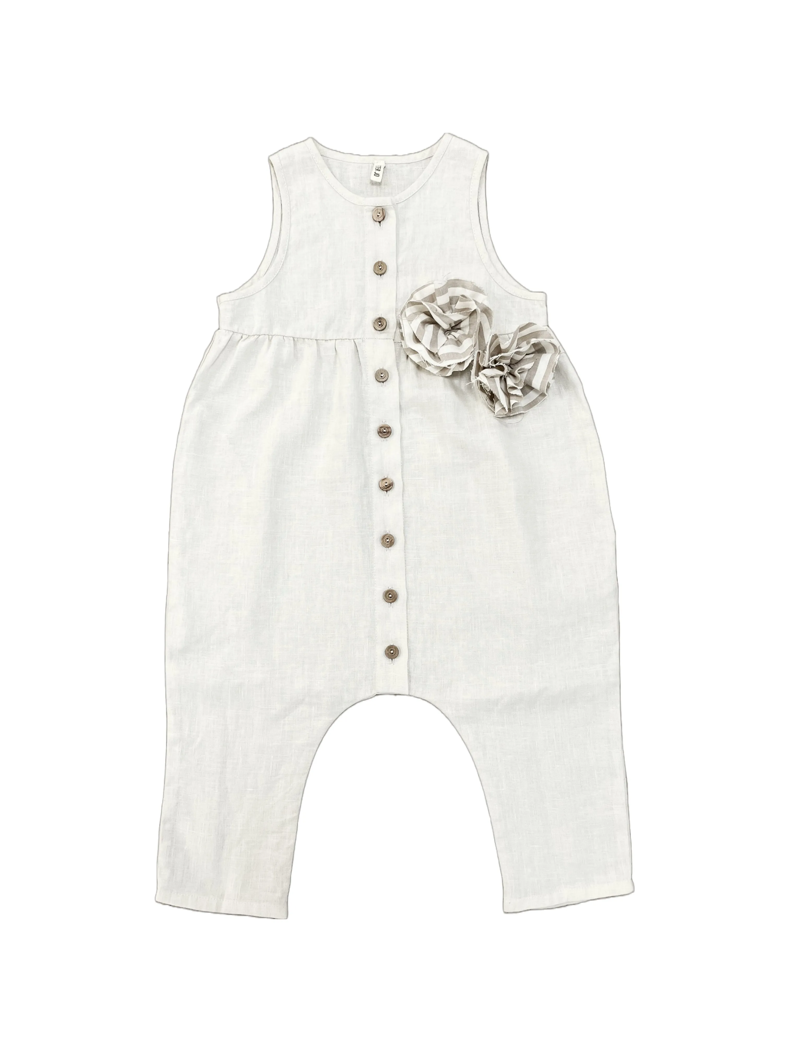 Overall Sailor Sienna Cream Flower