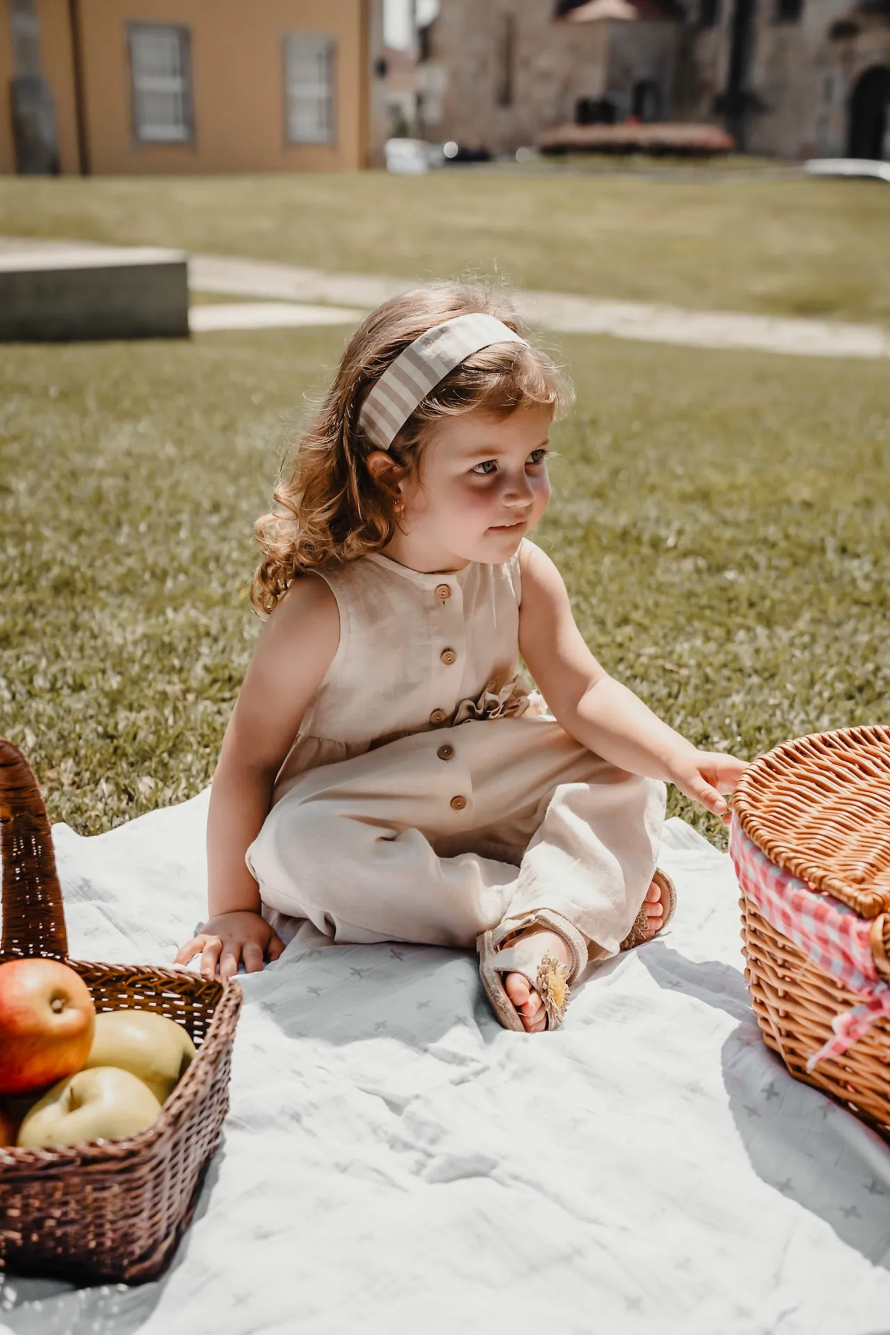 Overall Sailor Sienna Cream Flower