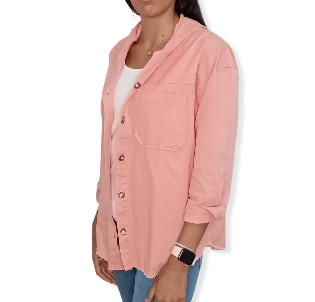 (Oversized Shirt) Peach