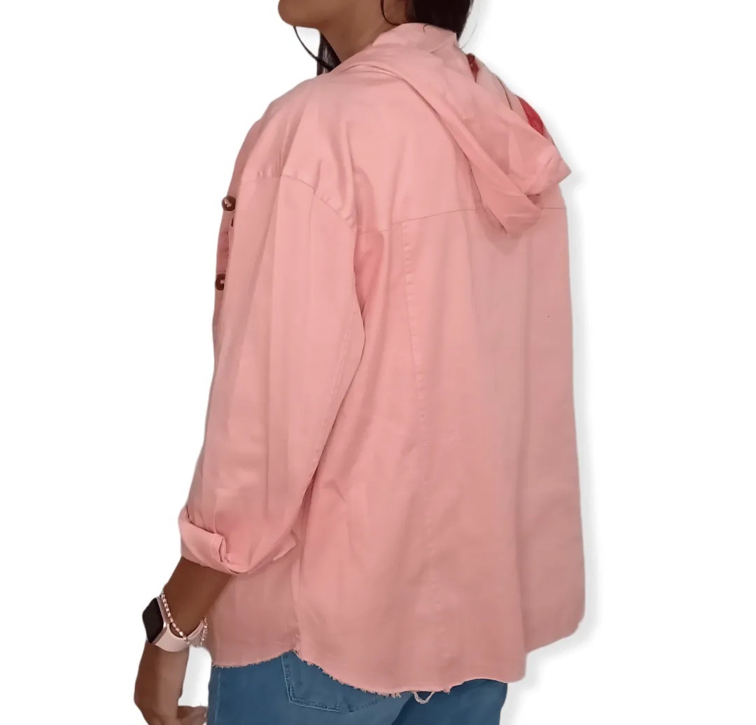 (Oversized Shirt) Peach