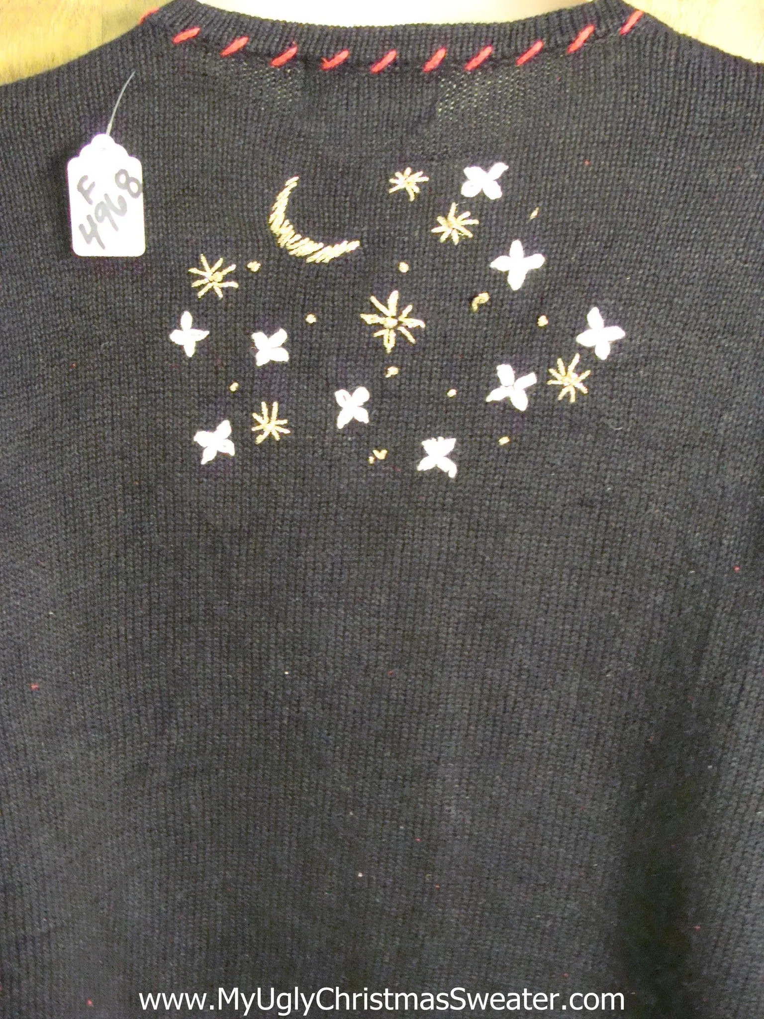 Prancing Reindeer Themed Ugly Christmas Sweater