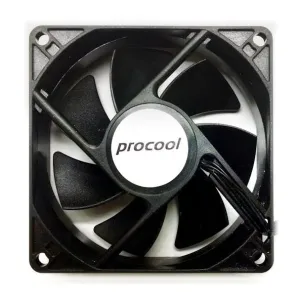 Pro Cool 80x80x25mm 3 Pin 12 Volt Thermistor Fan-SXT80