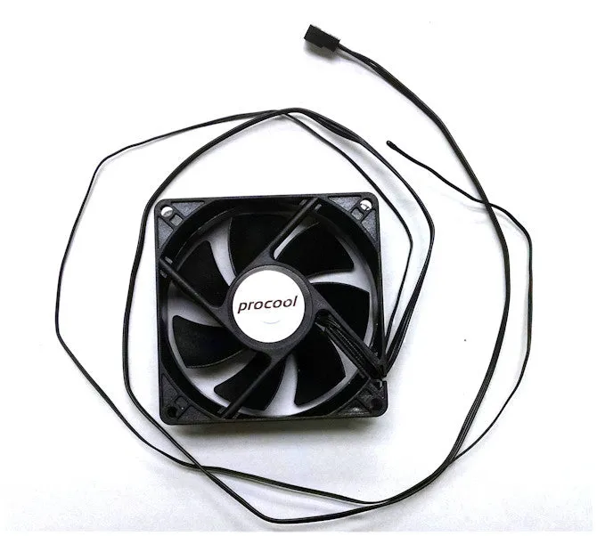 Pro Cool 80x80x25mm 3 Pin 12 Volt Thermistor Fan-SXT80