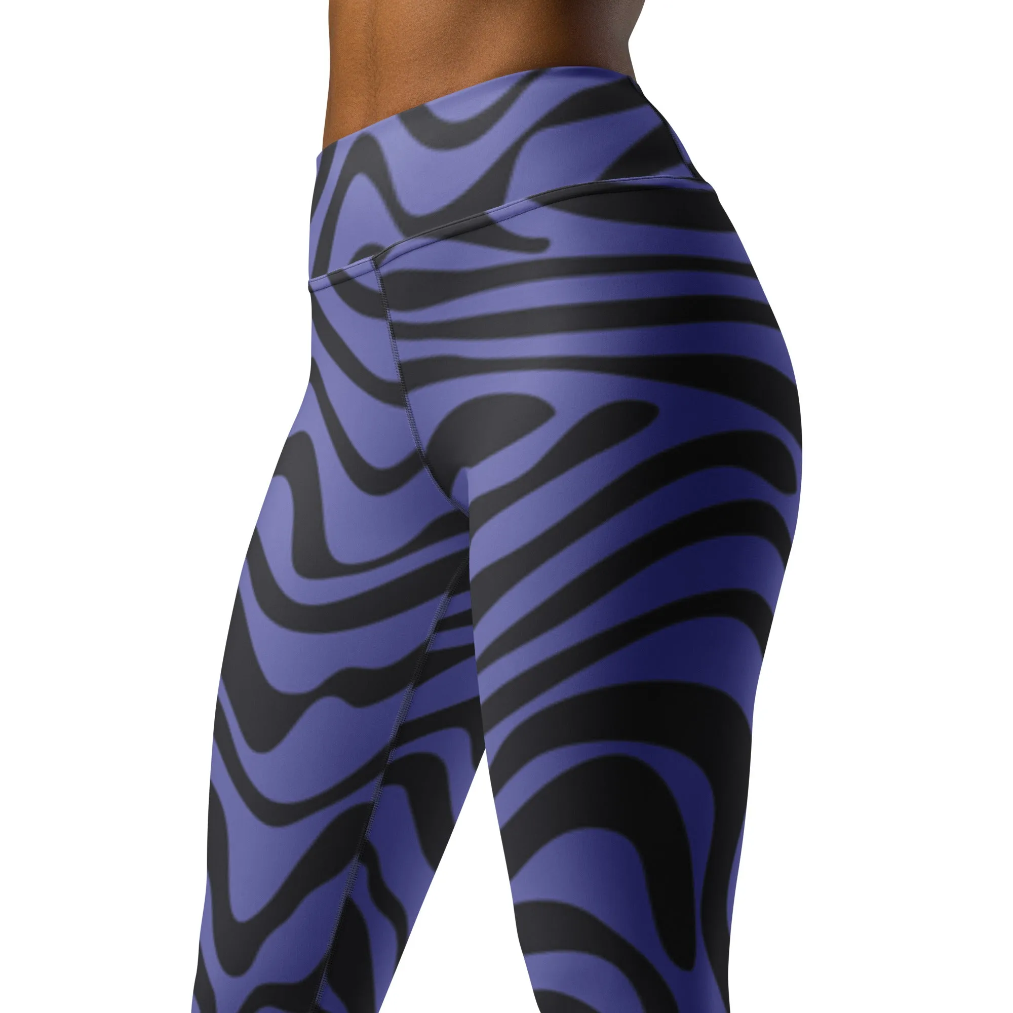 Purple Tiger High Waist Leggings