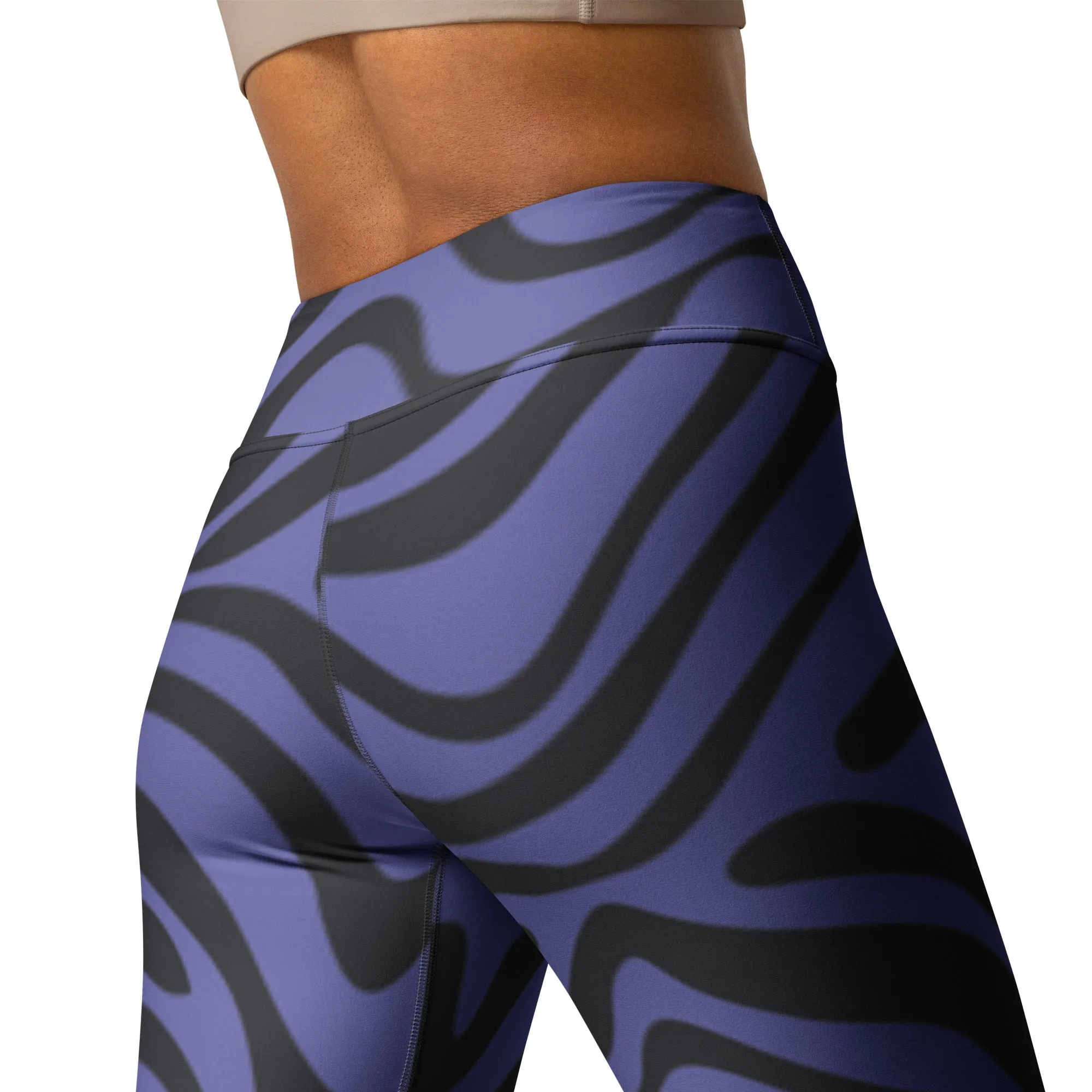 Purple Tiger High Waist Leggings