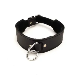 Quality Strong Leather 0-Ring Neck Collar/Slave Collar/ Restraint/Neck Restraint/BDSM Gear/Bondage Collar