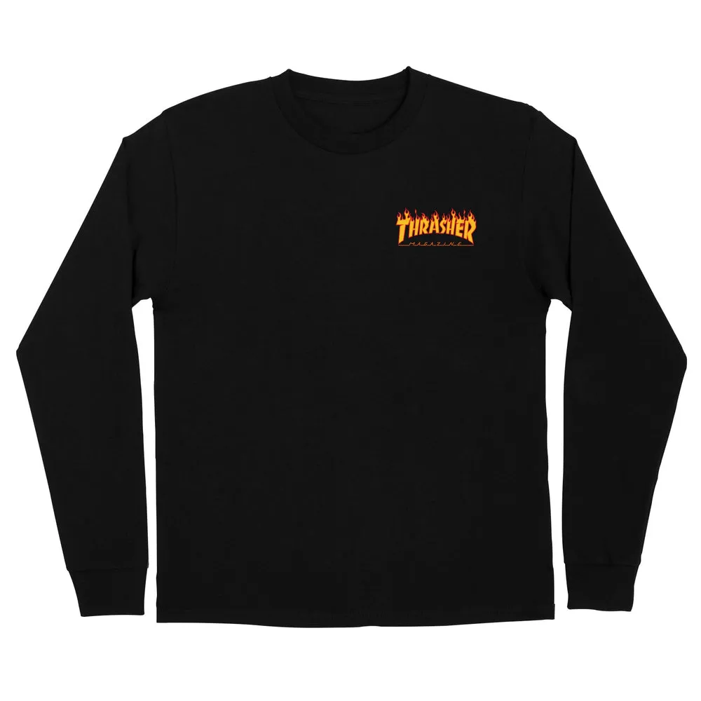 Santa Cruz x Thrasher Flame Dot Long Sleeve T-Shirt