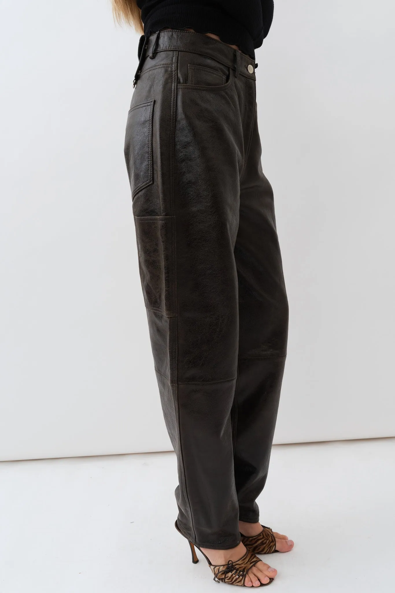 Scarlett Pants — Distressed Brown