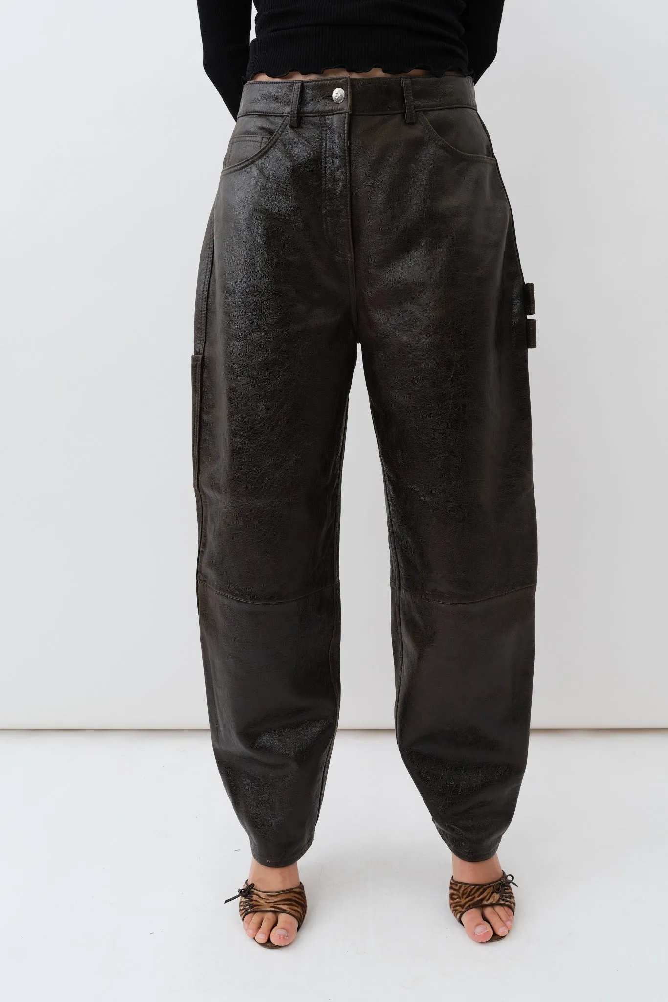 Scarlett Pants — Distressed Brown