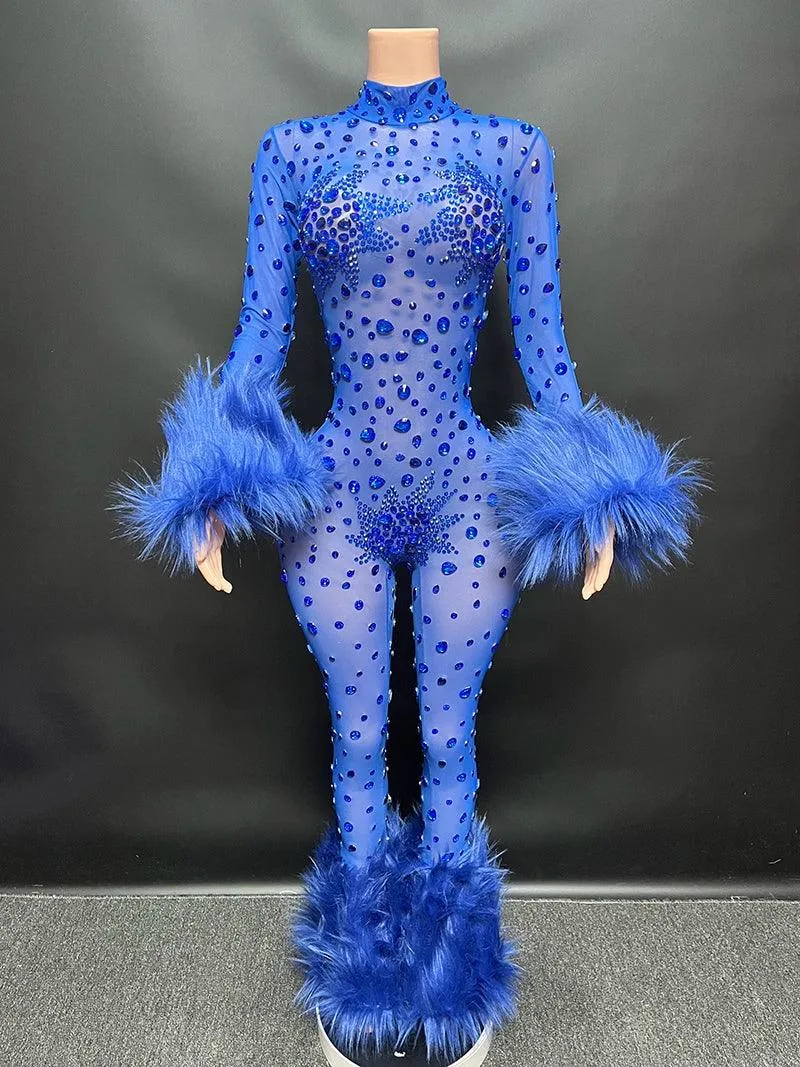 Sexy Fluff Catwalk Jumpsuit