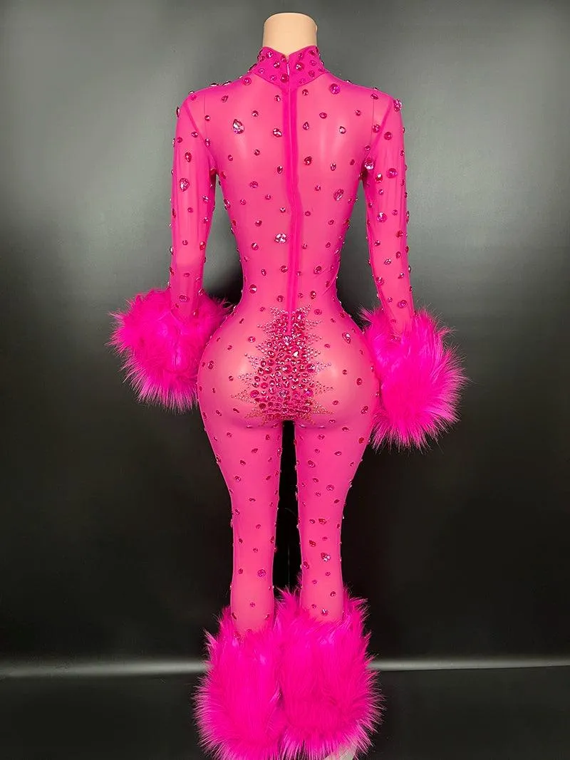 Sexy Fluff Catwalk Jumpsuit