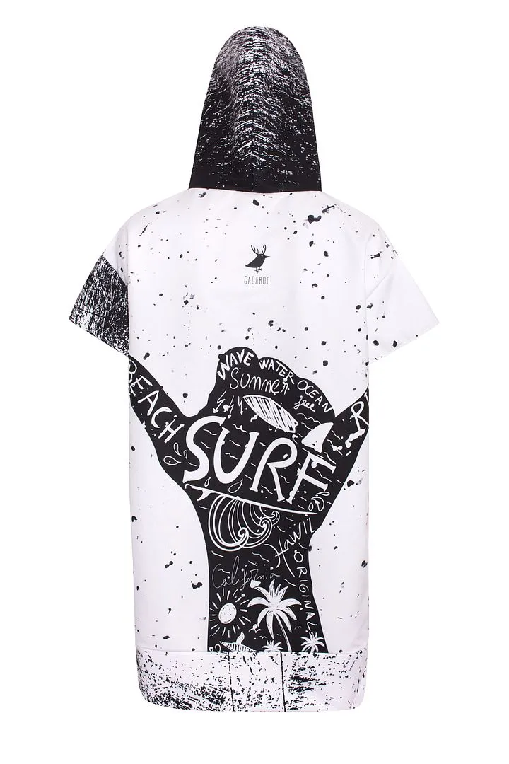 Shaka women's quick-dry surfing poncho / change robe
