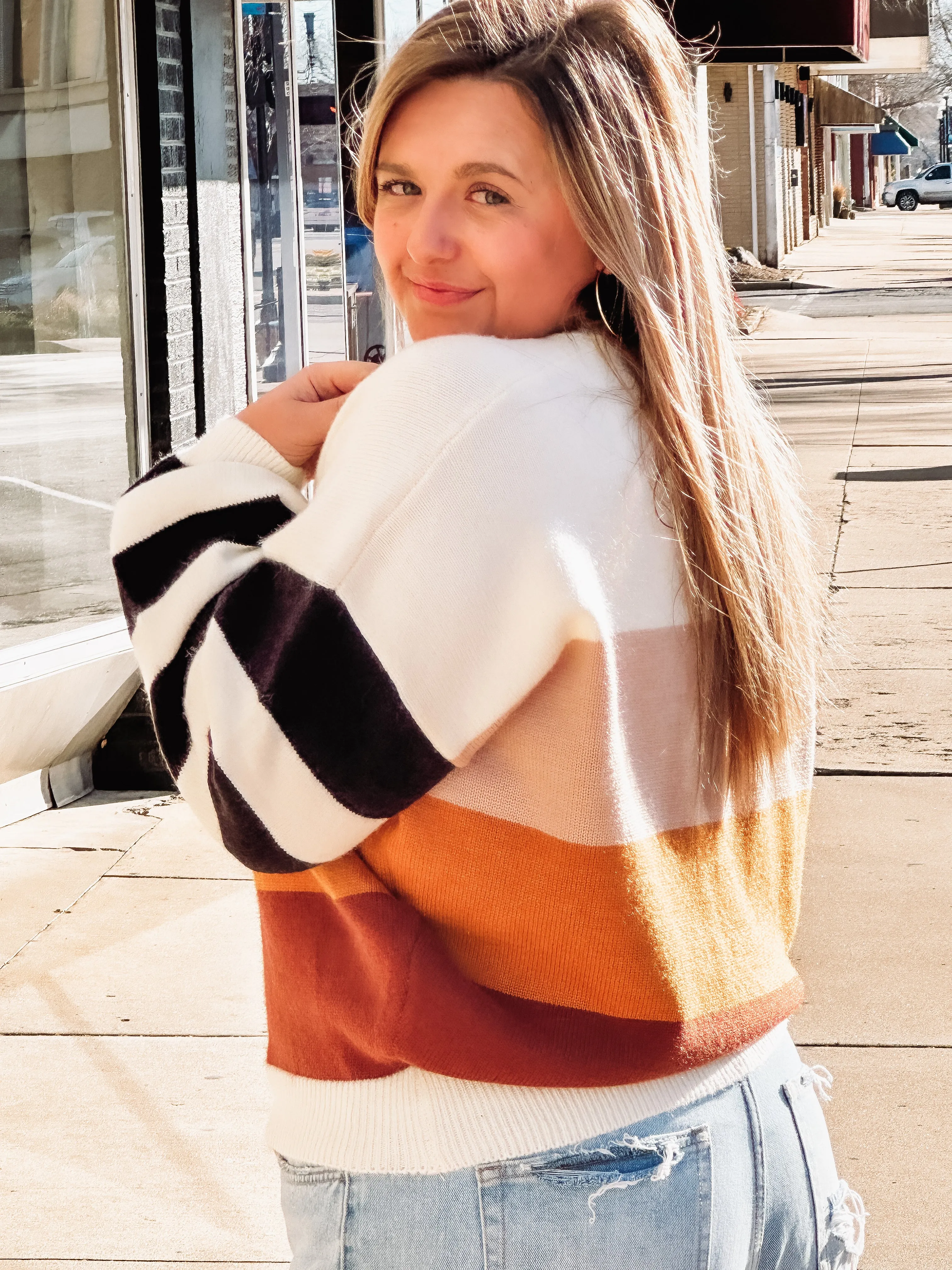 Striped Colorblock Sweater