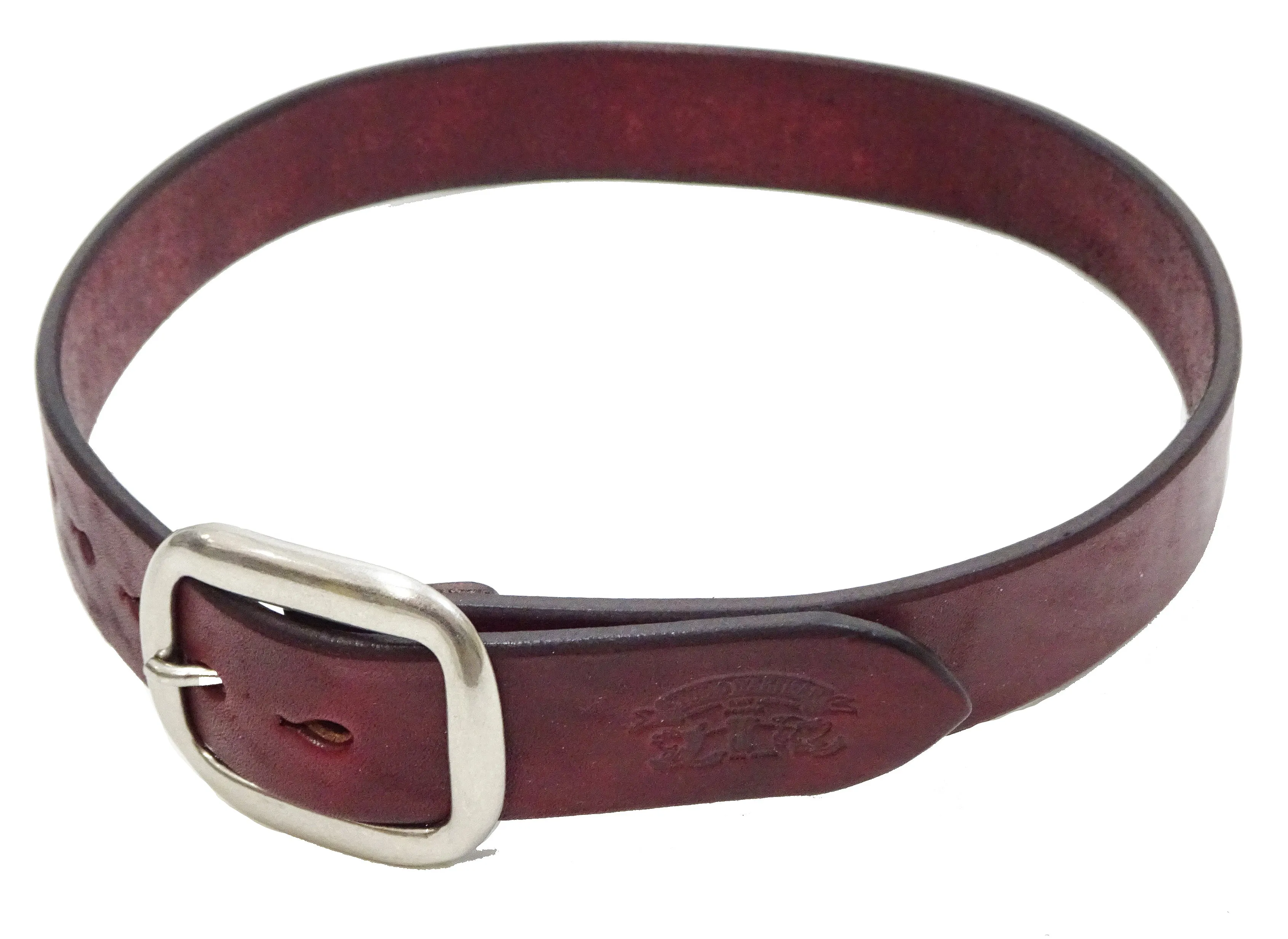 Studio D'artisan leather Belt Natural Plant Dyed Leather Belt Men's Ccasual 38mm Wide/4.2mm Thick Bend Leather with Oval Buckle SP-100A Brownish Earth-Colored Red
