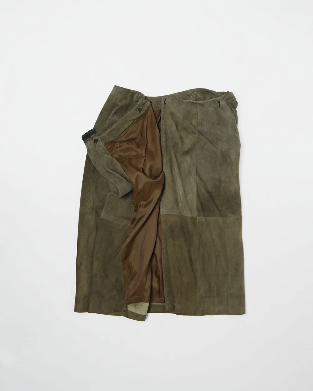Suede Midi Skirt