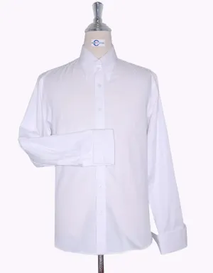 Tab Collar Shirt | White Tab Collar Shirt