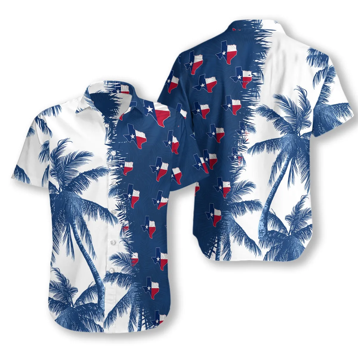 Texas Hawaiian Shirt Coconut Palm Tree, Texas  Hawaiian shirts for men, Women
